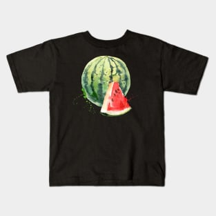 Image: Watercolor, Watermelon Kids T-Shirt